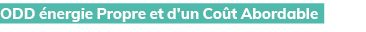 ODD nergie Propre et d’un Co t Abordable 